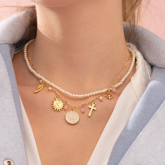 Collar Ángel De Mi Guarda + caja especial + Pendientes