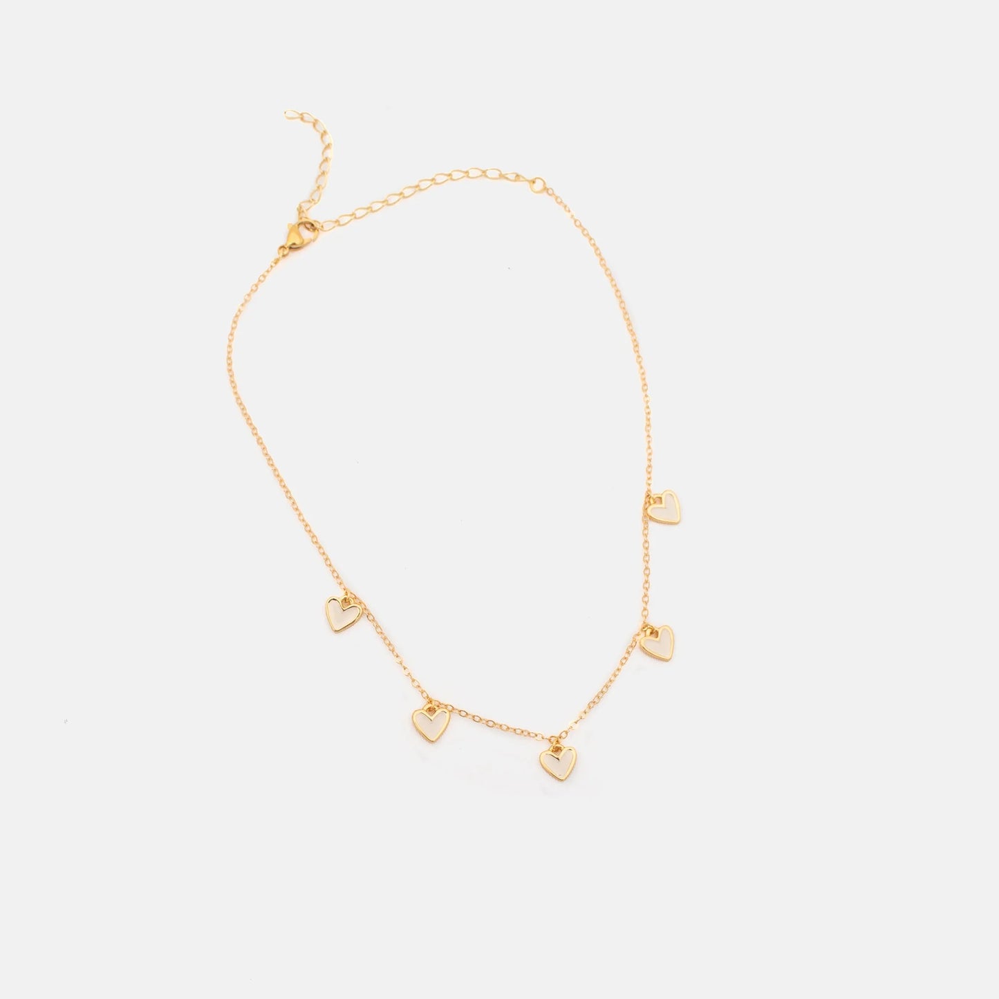 Multi-Heart Chain + Earrings