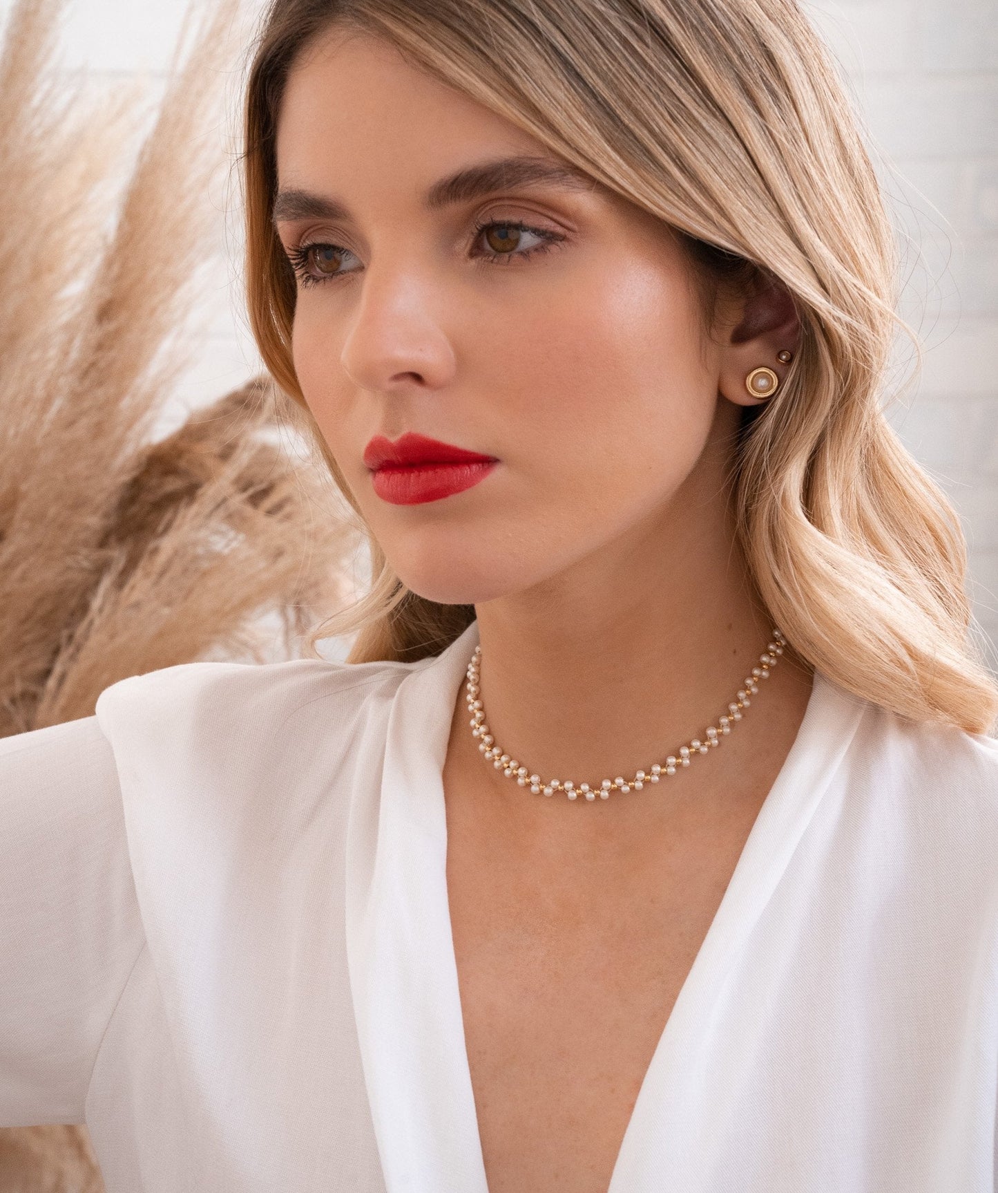Woven Pearl Choker