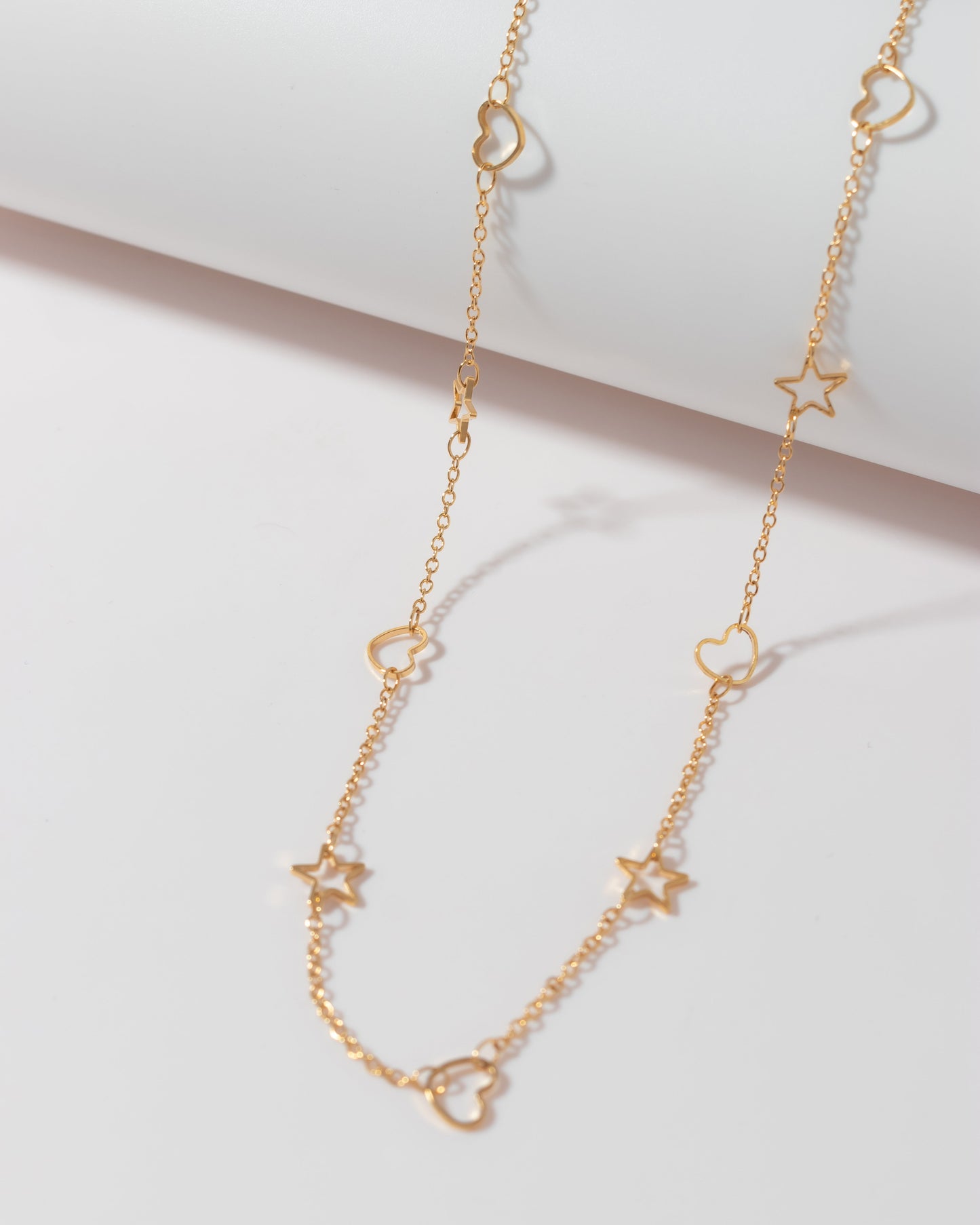 Star and Hearts Necklace + Earrings