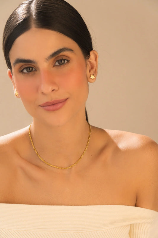 Choker Chain + Earrings