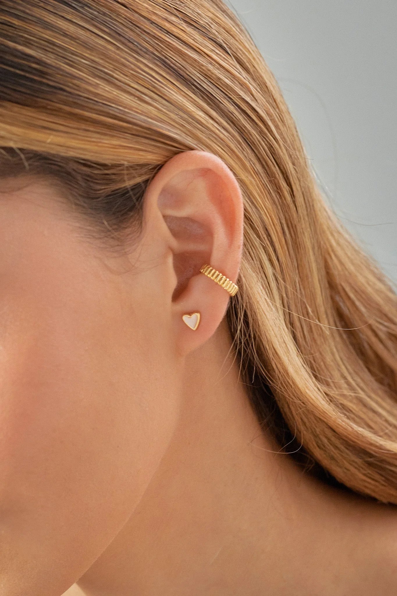 Set of 2 Mini Heart Earrings