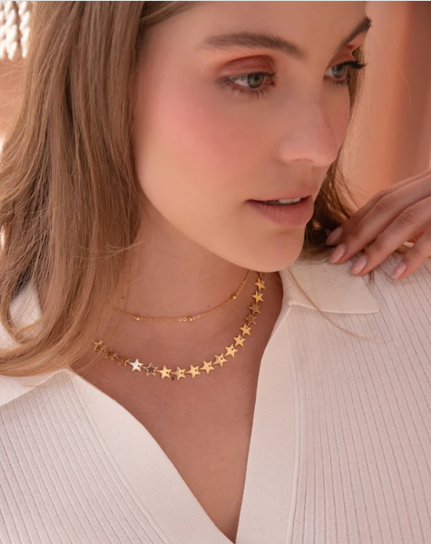 Choker Pellets Perlitas + Earrings