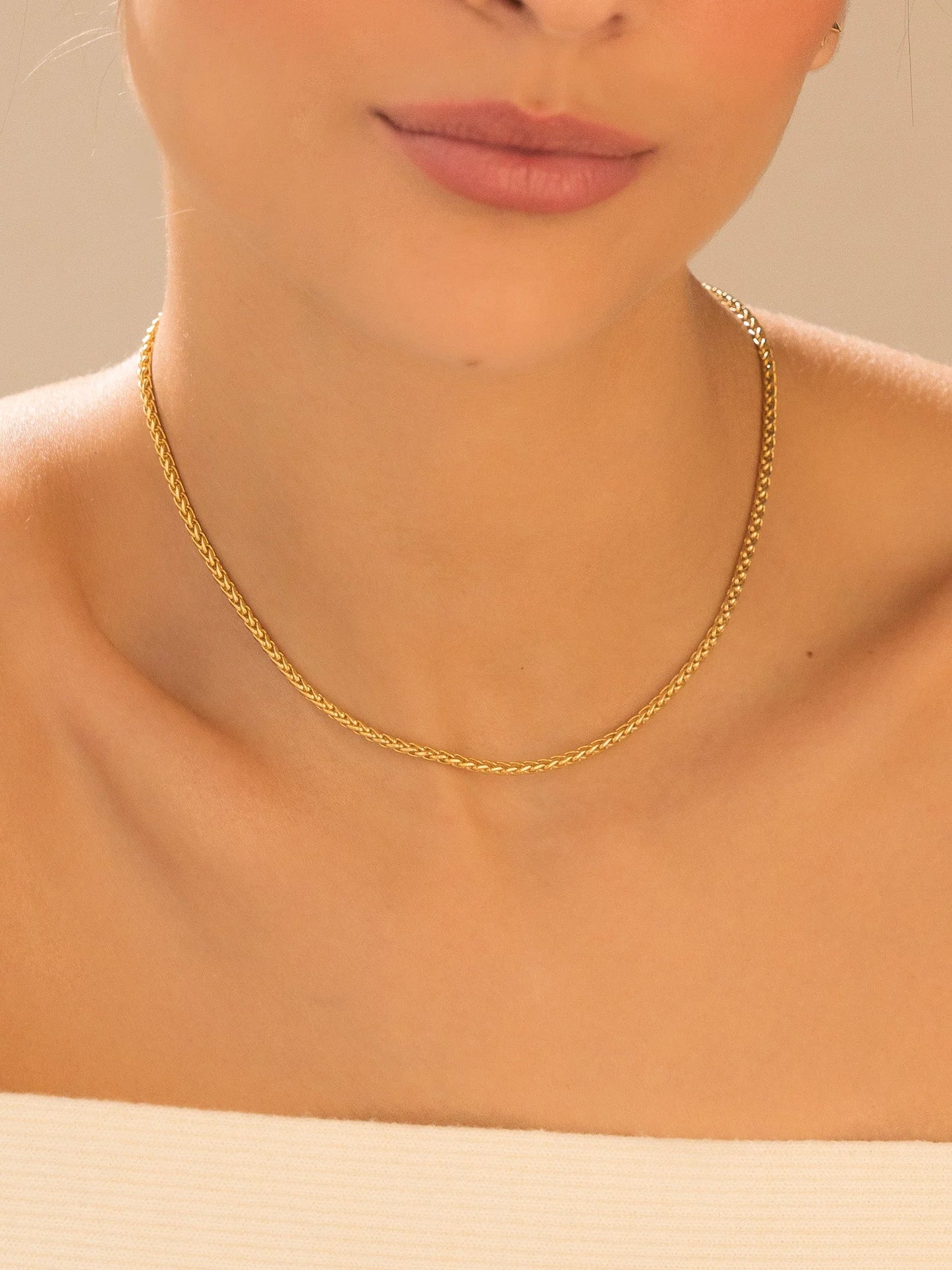 Choker Chain + Earrings