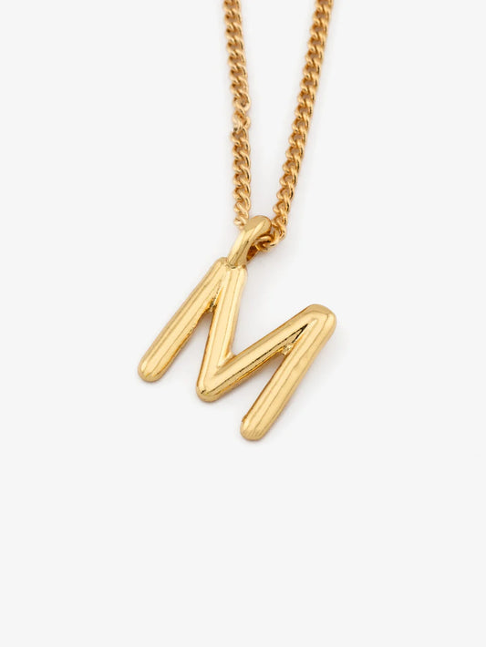 Letter Necklace + Earrings