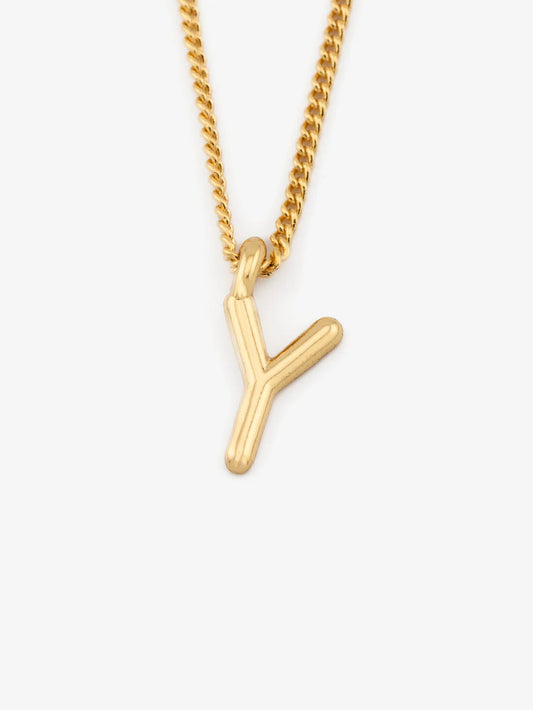 Letter Necklace + Earrings