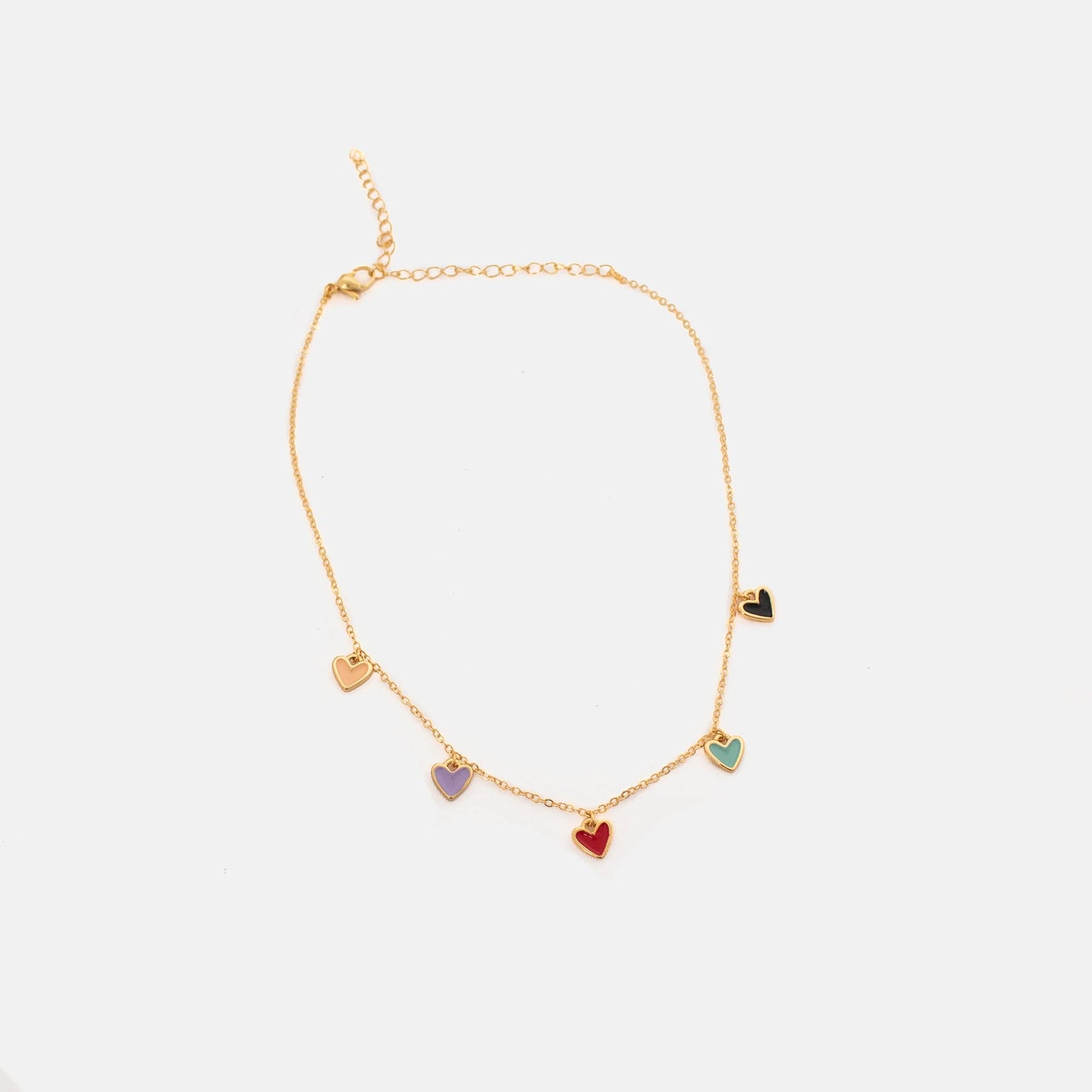 Multi-Heart Chain + Earrings