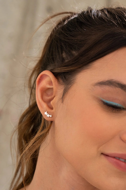 Mini Silver Multi Star Moles