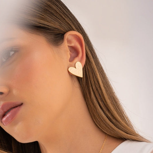 Maxi Heart Earrings