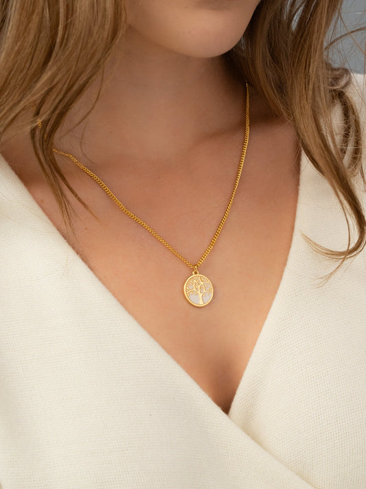 Tree of Life Necklace + Earrings Set