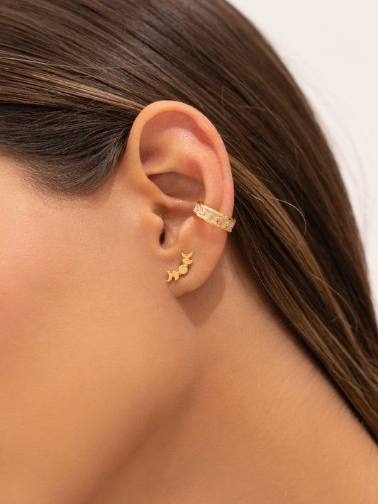 Set of 2 Moon Phase Earrings